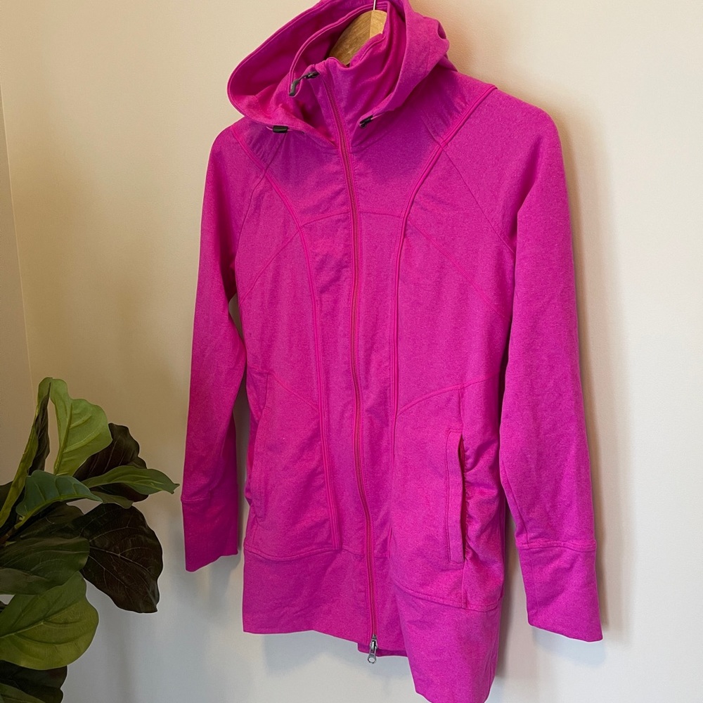 Athleta Rishi Yoga Pink Zip Up
